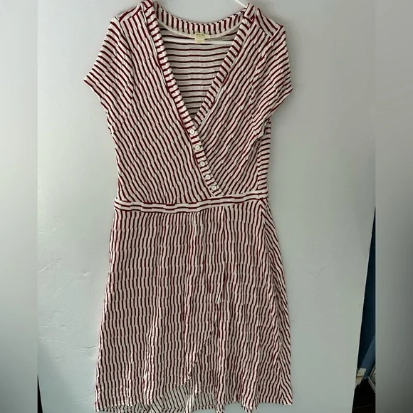 Anthropologie Maeve Paladino Textured Wrap Dress Size XL - Picture 6 of 8